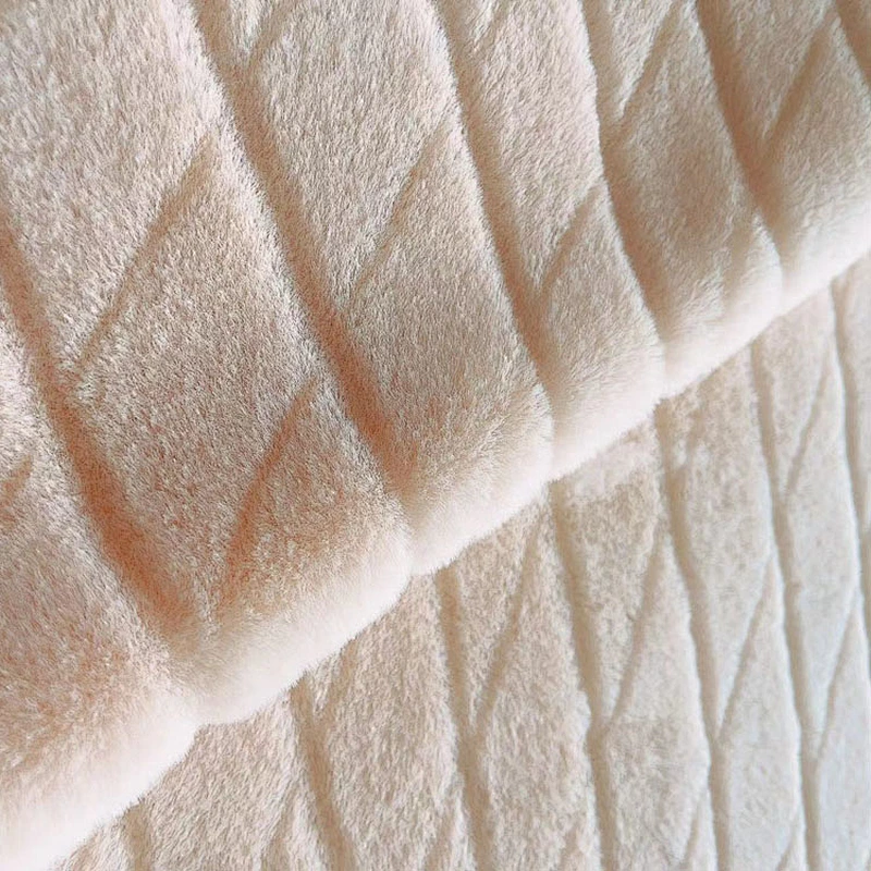 Solid and Embossed Rabbit Fleece